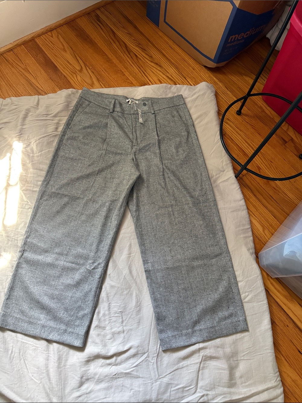 Madewell Gray Wide-Leg Men’s Chinos
